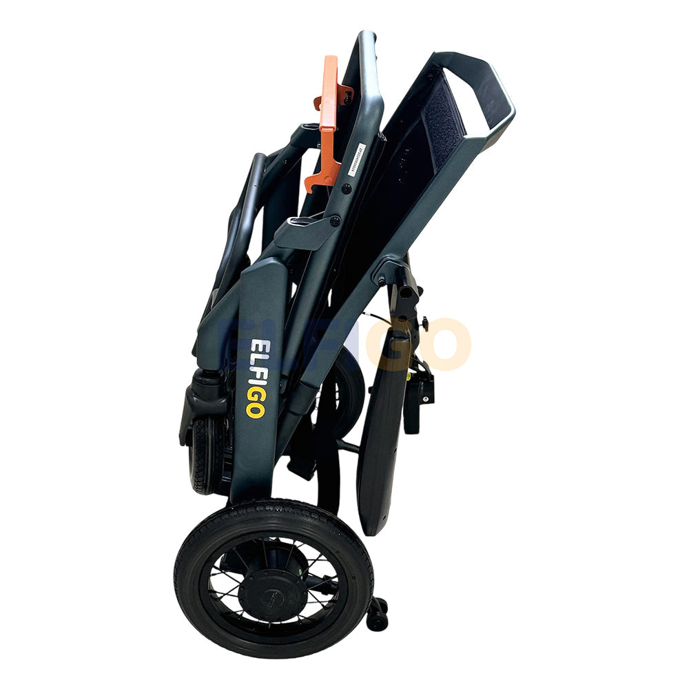 Black Diamond Electric Powered Motorised Wheelchair (11 kg) Folded Side